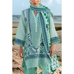 3-Piece Digital Printed <b>Linen</b> Khaddar Suit with Embroidered Dupatta SC-52005 <b>Set</b> - Product Image 4