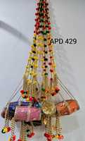Décoration de mariage suspendue dholkis pour la nuit du henné indien pakistanais, cérémonie de mehendi, haldi, nikah, couleurs personnalisables
