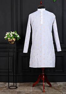 Kurta en coton et soie pour adultes, vêtements indiens et pakistanais confortables de qualité supérieure pour les fêtes et diverses occasions - Product Image 2