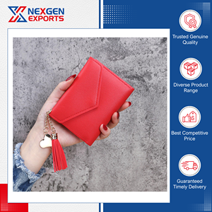 Última Llegada de Existencias, Excelente Calidad, Altamente Duradero, Tarjetero de Cuero PU Impermeable para Mujer, Logotipo Personalizado - Product Image 4