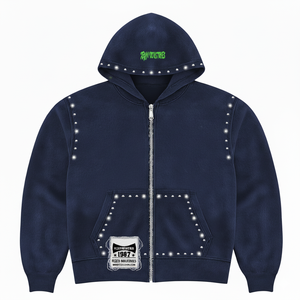 Sudadera con Capucha para Hombre, Diseño de Diseñador, Gruesa, 100% Algodón, Invierno, Transpirable, Lavado Ácido Personalizado, Cuello Redondo, Estilo Holgado, Vintage, Casual Urbano - Product Image 4