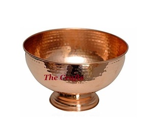 Bol de service en cuivre noir, taille et forme personnalisées, pour salades, chocolats, dattes, pour événements et fêtes. - Product Image 5