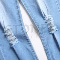 Jeans de Mezclilla para Hombre al por Mayor, Corte Slim Fit, Elásticos, Casuales para Uso Diario, Personalización de Marca Disponible, Servicios OEM