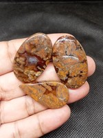 Cabochon d'agate brune naturelle polie de haute qualité, 5-8 mm, pour la fabrication de bijoux