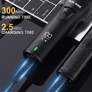 Ensemble de coupe de cheveux sans fil professionnel pour hommes, écran LCD, étanche IPX7, tondeuse et coupe-cheveux à piles - Product Image 3