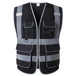 Gilet de sécurité réfléchissant imperméable haute visibilité ANSI classe 1 avec logo personnalisé pour la construction de routes - Product Image 1