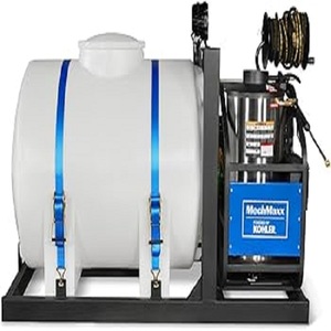 Nueva Hidrolavadora de Agua Caliente de 4000 PSI y 4 GPM con Motor de Arranque Eléctrico, Montada sobre Plataforma con Tanque de 175 Galones, HPW40KT - Product Image 1