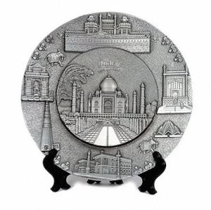 Assiette Souvenir Culturelle du Taj Mahal Faite à la Main, Élégante Assiette Souvenir du Taj Mahal, Provenant d'un Exportateur Indien, Prix de Gros - Product Image 1