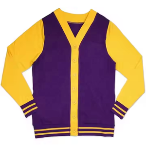 Cardigansweater de punto vneck sweaterschool Collage de punto - Product Image 1