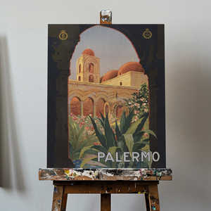 Mural de Pared de Palermo (Sicilia) para Agregar un Toque de Encanto Italiano Auténtico a tu Espacio - Product Image 4