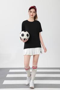 เสื้อยืดกีฬาสีทึบลำลองใส่ได้ทั้งชายและหญิงเสื้อยืดธรรมดาแห้งเร็วผสมโพลีเอสเตอร์170gsm สแปนเด็กซ์ - Product Image 2