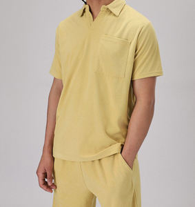 Conjunto de Verano Personalizado para Hombre, Camiseta de Manga Corta Transpirable de Algodón Informal, Conjunto Deportivo Masculino de 2 Piezas - Product Image 4