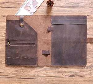 Factory Custom <b>A4</b> Map Leather Conference Presentation <b>Folder</b> Organizer Gift Portfolio Document Bag Binder File <b>Folder</b> LP-0023 - Product Image 6