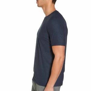 Camisetas de manga corta informales de corte regular, Túnica de cuello redondo, Camisetas Básicas de verano, camisetas informales de manga enrollada de corte regular - Product Image 3