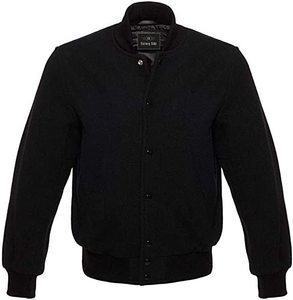 Blousons universitaires Sammy pour hommes en laine, style High Street, brodés sur mesure, imperméables, respirants et coupe-vent, pour l'automne - Product Image 2