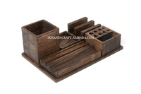 Nouveauté : Organiseur de bureau moderne personnalisé pliable en bois fait main, porte-stylos pour bureau et maison, directement de l'usine