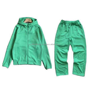 Talla personalizada 100% algodón transpirable para hombre cortavientos patrón sólido colección de chándal de invierno ecológico de talla grande - Product Image 5