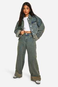 Veste en jean OEM pour femme, bleu foncé, prix d'usine, avec poches et fermeture à boutons, conçue pour toutes les saisons, confortable. - Product Image 6