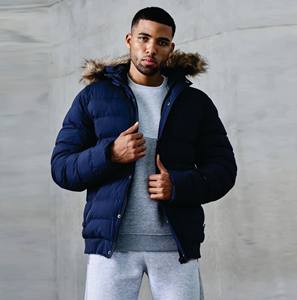 Fournisseur vérifié 100% Doublure en polyester 100% Garniture en acrylique 73% Acrylique 27% Veste Sub Zero en polyester bleu - Product Image 3