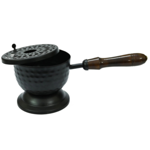 Accesorios decorativos Diseño de malla Soporte para quemador de incienso martillado Color negro Decoración para fiestas ecológicas Quemador Bakhoor - Product Image 6