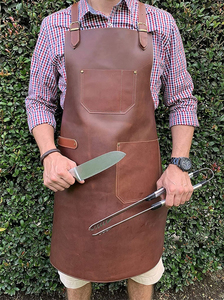 Latest Design <b>Leather</b> <b>Apron</b> High Quality Custom Logo Kitchen Genuine <b>Leather</b> <b>Apron</b> Trending Style Oem <b>Leather</b> <b>Apron</b> for Men - Product Image 3