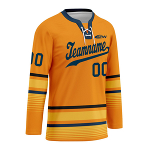 Camisetas de Hockey sobre Hielo de Poliéster de Secado Rápido Personalizadas al por Mayor, Ropa Deportiva Transpirable con Impresión por Sublimación, Uniformes de Equipo - Product Image 6