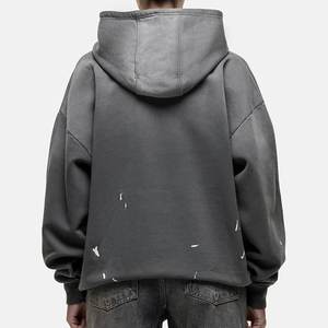 New Arrival Custom Printed Logo Smoky <b>Grey</b> Women's Casual Hoodies Designer Outwears <b>Sweatshirts</b> Streetwear Hooded Collar Winter - Product Image 2