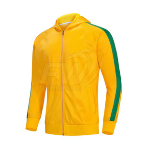 Chándal de calidad superior para hombre con Sudadera con capucha y pantalones con cremallera y logotipo personalizado - Product Image 2