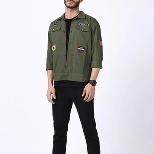 Los Hombres Elegantes de manga larga más vendidos usan chaqueta vaquera Nuevo diseño más vendido al por mayor Chaquetas vaqueras para hombres en blanco para la venta OEM - Product Image 4