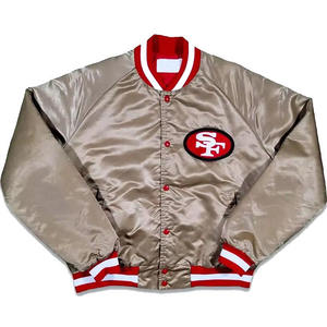 Chaqueta Universitaria de Béisbol de Satén para Hombre, Estilo Urbano, Cuello Alto, Transpirable, Varios Colores, para Invierno - Product Image 1