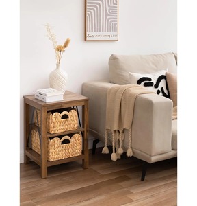 Handwoven Water <b>Hyacinth</b> Storage <b>Baskets</b> With Scalloped Edges Handmade Storage <b>Basket</b> Wholesale eco-friendly Made in Vietnam - Product Image 6