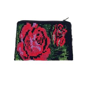 Nouveau Design Artisanat Perlé Jaune et Rouge Perlé Rose Broderie Petit Portefeuille Sac À La Mode Fantaisie Élégant Dernier Par Hiba Enterprises - Product Image 2