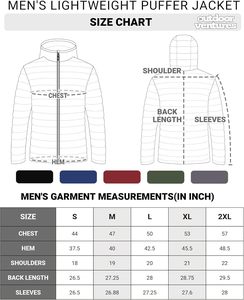 SnowStorm Arctic Puffer <b>Jacket</b> for <b>Men</b> Winter <b>Thin</b> Stand Collar - Product Image 4