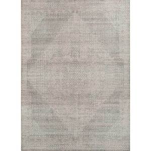 พรมขนสัตว์ถักมือ Erbe สีเทาและสีดำ ลายเหรียญตรา ทอแบบเรียบ สำหรับห้องนั่งเล่นหรือทางเดินในบ้าน-GS-1521 - Product Image 1