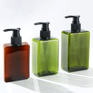 Best Price 100ml 200ml 280ml Square <b>Hand</b> Soap Bottle Empty Lotion/Shampoo/<b>Shower</b> Gel Push Bottle with Pump Cap for Cosmetic - Product Image 2