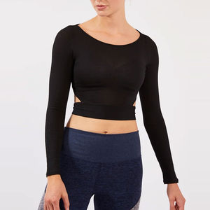 Conjunto de Yoga hecho en Pakistán para mujer, patrón sólido cómodo con cierre de cintura elástica transpirable, conjuntos de Yoga para mujer a precio barato - Product Image 5