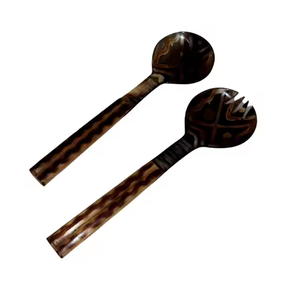 Servidor de ensalada de cuerno de Búfalo, artículos de regalo para servir alimentos, utensilios de cocina y herramientas de comedor, superventas - Product Image 3