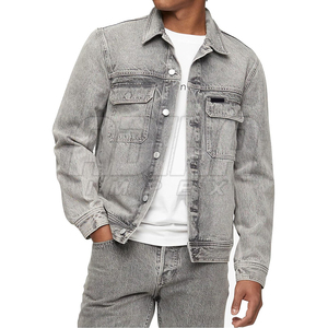 <b>Lightweight</b> High Quality Men's Winter Casual <b>Denim</b> <b>Jacket</b> Custom Color/Logo Breathable Eco-Friendly Quick Dry Stone Wash 100% - Product Image 1