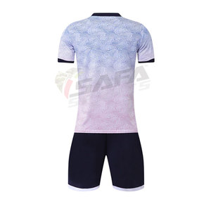 ชุดเสื้อฟุตบอลแบบเรียบสีพื้นสำหรับผู้ชาย คอวี แขนสั้น ผ้าโพลีเอสเตอร์ซับเหงื่อ ระบายอากาศได้ดี เหมาะกับทุกฤดูกาล ไซส์ผู้ใหญ่ สำหรับเล่นกีฬา - Product Image 2