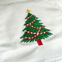 Ensemble de serviettes de cocktail carrées personnalisées en tissu, avec logo brodé sur mesure, pour bar, avion, durables et réutilisables