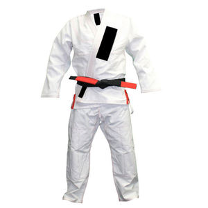 Vente en gros d'usine OEM de vêtements d'arts martiaux brésiliens en coton perlé tissé noir blanc Jiu Jitsu Gi BJJ Gi pour le Taekwondo - Product Image 4