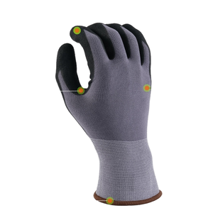Guantes de protección de trabajo de seguridad industrial de LICRA de cuero y nailon Función a prueba de fuego Compatible con pantalla táctil recubierta de nitrilo Sandy - Product Image 2