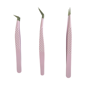 Pinces à épiler en acier inoxydable pour extensions de cils, très vendues, pointe pointue, prise en main parfaite - Product Image 1