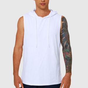 Workout Hooded Tank Tops Sports Bodybuilding Stringer <b>Muscle</b> Cut Off <b>T</b> <b>Shirt</b> <b>Men</b> Sleeveless Gym Hoodies - Product Image 6