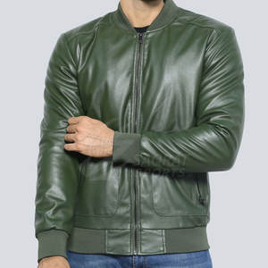 Veste en cuir imperméable grande taille pour homme avec logo frontal, idéale pour l'extérieur, modèle hiver, best-seller à prix abordable - Product Image 1