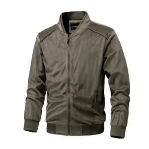 Casual <b>Men's</b> <b>Suede</b> <b>Jacket</b> Thin Spring Autumn Style Lightweight Casual Fit Outerwear - Product Image 2
