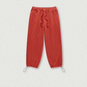 Women's 100% Cotton High Waist Solid Color Casual Oversized Heavyweight Baggy <b>Jogger</b> Pants Flat Streetwear for Winter - Product Image 1