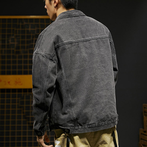 Factory Customized <b>Mens</b> Denim Pale Sun for <b>Utility</b> Bomber <b>Jacket</b> Winter 100% Cotton Breathable for <b>Men</b> - Product Image 5