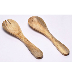 ช้อนไม้ธรรมชาติหรูหราพร้อมด้ามหินอ่อนเครื่องมือครัวโลโก้ตามสั่งเป็นมิตรกับสิ่งแวดล้อมสำหรับการใช้งานที่หรูหราและยั่งยืน - Product Image 6