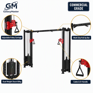 Appareil de musculation commercial <span class=keywords><strong>à</strong></span> double colonne de poids, entraîneur fonctionnel, <span class=keywords><strong>poulie</strong></span> réglable, barre de traction, équipement de force pour salle de sport - Product Image 4